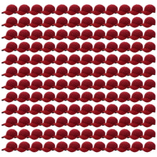Load image into Gallery viewer, 144-Pack Baseball Dad Cap Velcro Strap Adjustable Size - Burgundy