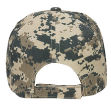 Load image into Gallery viewer, 12-Pack Baseball Dad Cap Velcro Strap Adjustable Size - Digital Camo