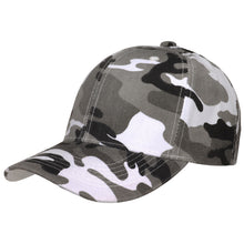 Load image into Gallery viewer, 144-Pack Baseball Dad Cap Velcro Strap Adjustable Size - Gray Camo