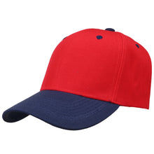 Load image into Gallery viewer, 144-Pack Baseball Dad Cap Velcro Strap Adjustable Size - Red/Navy