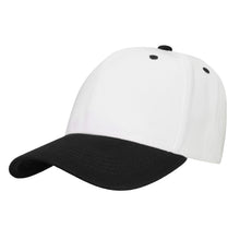 Load image into Gallery viewer, 144-Pack Baseball Dad Cap Velcro Strap Adjustable Size - White/Black