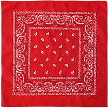 Load image into Gallery viewer, 12-Pack Bandana Headband - Red