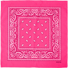 Load image into Gallery viewer, 12-Pack Bandana Headband - Hot Pink