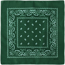 Load image into Gallery viewer, 12-Pack Bandana Headband - Hunter Green