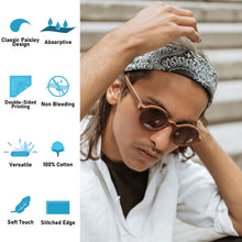 Load image into Gallery viewer, 12-Pack Bandana Headband - Royal Blue