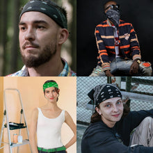 Load image into Gallery viewer, 12-Pack Bandana Headband - Sky Blue