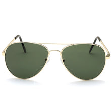 Load image into Gallery viewer, Aviator Sunglasses Classic - Polarized - Gold Frame - Dark Green