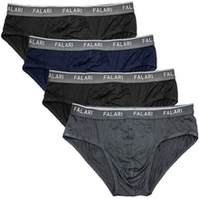 Load image into Gallery viewer, Falari Men's 4-Pack Bamboo Rayon Ultra Soft Lightweight Breathable Briefs Underwear