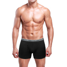 Load image into Gallery viewer, Falari Men's 4-Pack Black Bamboo Rayon Ultra Soft Lightweight Breathable Boxer Briefs Underwear