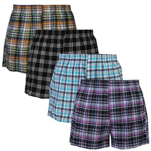 Load image into Gallery viewer, Falari 4-Pack Men's Boxer Underwear 100% Cotton Premium Quality 368-05