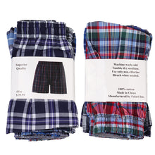 Load image into Gallery viewer, Falari 4-Pack Men's Boxer Underwear 100% Cotton Premium Quality 368-06