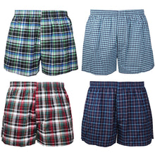 Load image into Gallery viewer, Falari 4-Pack Men's Boxer Underwear 100% Cotton Premium Quality 368-08