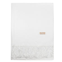 Load image into Gallery viewer, Women's Soft Solid Color Pashmina Shawl Wrap Scarf - White
