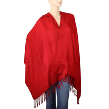 Load image into Gallery viewer, Women's Soft Solid Color Pashmina Shawl Wrap Scarf - Red