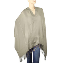 Load image into Gallery viewer, Women's Soft Solid Color Pashmina Shawl Wrap Scarf - Khaki
