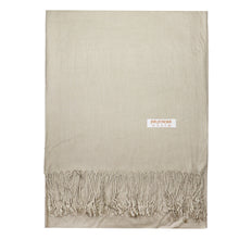 Load image into Gallery viewer, Women's Soft Solid Color Pashmina Shawl Wrap Scarf - Khaki