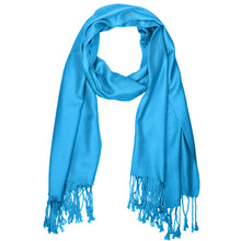 Load image into Gallery viewer, Women's Soft Solid Color Pashmina Shawl Wrap Scarf - Turquoise