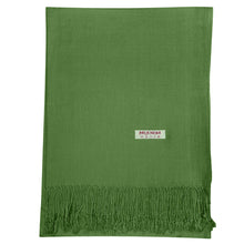 Load image into Gallery viewer, Women's Soft Solid Color Pashmina Shawl Wrap Scarf - Olive
