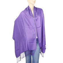 Load image into Gallery viewer, Women's Soft Solid Color Pashmina Shawl Wrap Scarf - Lavender