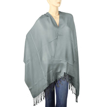 Load image into Gallery viewer, Women's Soft Solid Color Pashmina Shawl Wrap Scarf - Grey