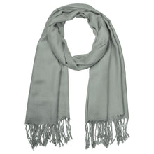 Load image into Gallery viewer, Women's Soft Solid Color Pashmina Shawl Wrap Scarf - Grey