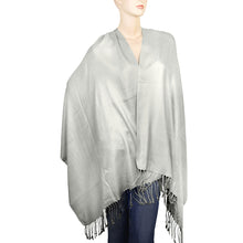 Load image into Gallery viewer, Women's Soft Solid Color Pashmina Shawl Wrap Scarf - Silver Grey
