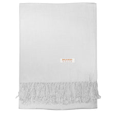 Load image into Gallery viewer, Women's Soft Solid Color Pashmina Shawl Wrap Scarf - Silver Grey
