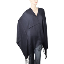 Load image into Gallery viewer, Women's Soft Solid Color Pashmina Shawl Wrap Scarf - Charcoal Grey