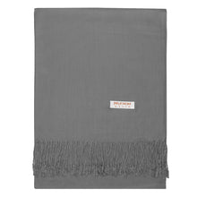Load image into Gallery viewer, Women's Soft Solid Color Pashmina Shawl Wrap Scarf - Dark Grey