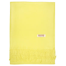 Load image into Gallery viewer, Women's Soft Solid Color Pashmina Shawl Wrap Scarf - Yellow