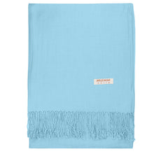 Load image into Gallery viewer, Women's Soft Solid Color Pashmina Shawl Wrap Scarf - Sky Blue