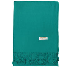 Load image into Gallery viewer, Women's Soft Solid Color Pashmina Shawl Wrap Scarf - Teal Green
