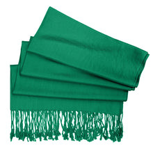 Load image into Gallery viewer, Women's Soft Solid Color Pashmina Shawl Wrap Scarf - Irish Green