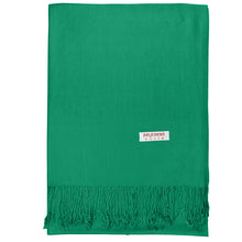 Load image into Gallery viewer, Women's Soft Solid Color Pashmina Shawl Wrap Scarf - Irish Green