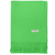Load image into Gallery viewer, Women's Soft Solid Color Pashmina Shawl Wrap Scarf - Spring Apple Green