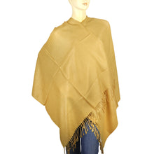 Load image into Gallery viewer, Women's Soft Solid Color Pashmina Shawl Wrap Scarf - Mustard Golden