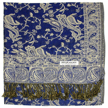 Load image into Gallery viewer, Women's Paisley Pashmina Scarf - Royal