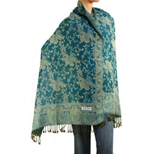 Load image into Gallery viewer, Women's Paisley Pashmina Scarf - Teal