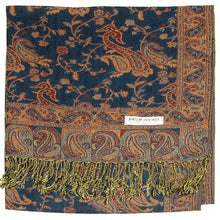 Load image into Gallery viewer, Women's Paisley Pashmina Scarf - Cyan
