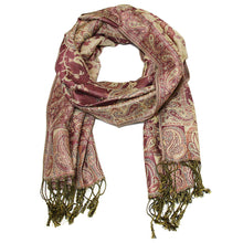 Load image into Gallery viewer, Women's Paisley Pashmina Scarf - Pink