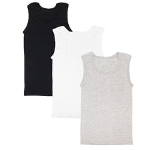 Load image into Gallery viewer, 3-Pack Men's A-Shirt Tank Top Gym Workout Undershirt