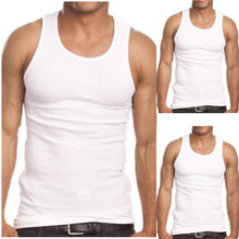 Load image into Gallery viewer, 3-Pack Men's A-Shirt Tank Top Gym Workout Undershirt