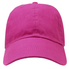 Load image into Gallery viewer, Classic Baseball Cap Soft Cotton Adjustable Size - Fuchsia