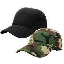 Load image into Gallery viewer, 2-Pack Baseball Dad Cap Adjustable Size Perfect for Running Workouts and Outdoor Activities