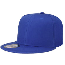 Load image into Gallery viewer, Hip Hop Style Snapback Hat Flat Bill Adjustable Size - Royal