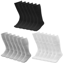 Load image into Gallery viewer, 6 Pairs Men's Athletic Sport Tube Socks 10-15 Mid Calf