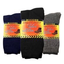 Load image into Gallery viewer, 6-Pack Men's Heavy Duty Work Thermal Wool Socks