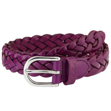 Load image into Gallery viewer, Falari Women's Leather Braided Belt 6007
