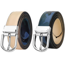 Load image into Gallery viewer, Falari Women Reversible Genuine Leather Belt