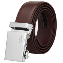 Load image into Gallery viewer, Falari Men Unisex Genuine Leather Ratchet Dress Belt Automatic Sliding Buckle